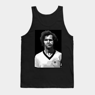 Franz Beckenbauer Legend Black And White Tank Top